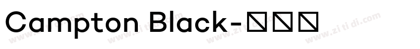 Campton Black字体转换